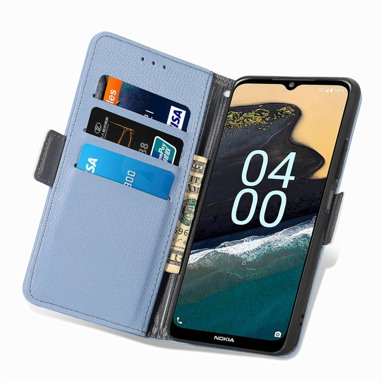 For Nokia G400 Stereoscopic Flowers Leather Phone Case