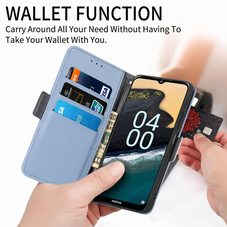 For Nokia G400 Stereoscopic Flowers Leather Phone Case