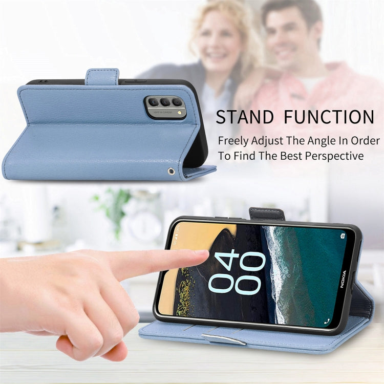 For Nokia G400 Stereoscopic Flowers Leather Phone Case