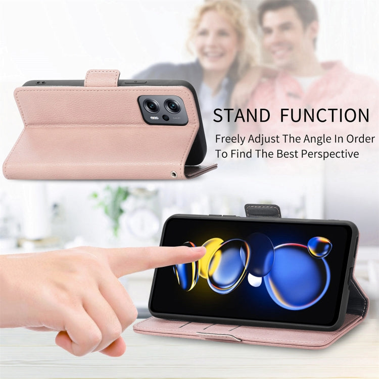 For Xiaomi Redmi Note 11T Stereoscopic Flowers Leather Phone Case