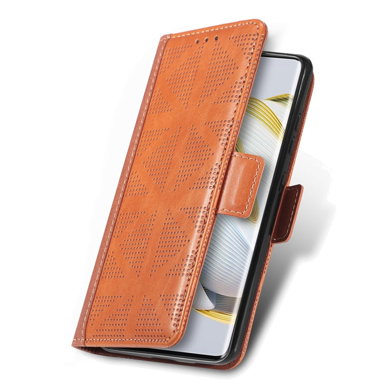 For Huawei Nova 10 Grid Leather Flip Phone Case