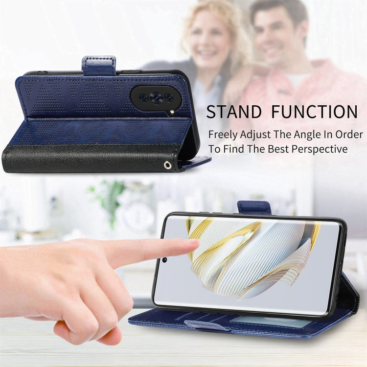 For Huawei Nova 10 Grid Leather Flip Phone Case