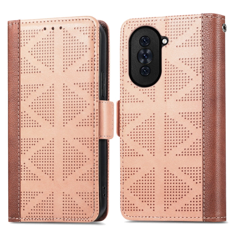 For Huawei Nova 10 Grid Leather Flip Phone Case