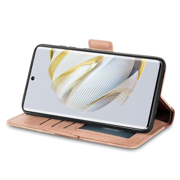 For Huawei Nova 10 Grid Leather Flip Phone Case