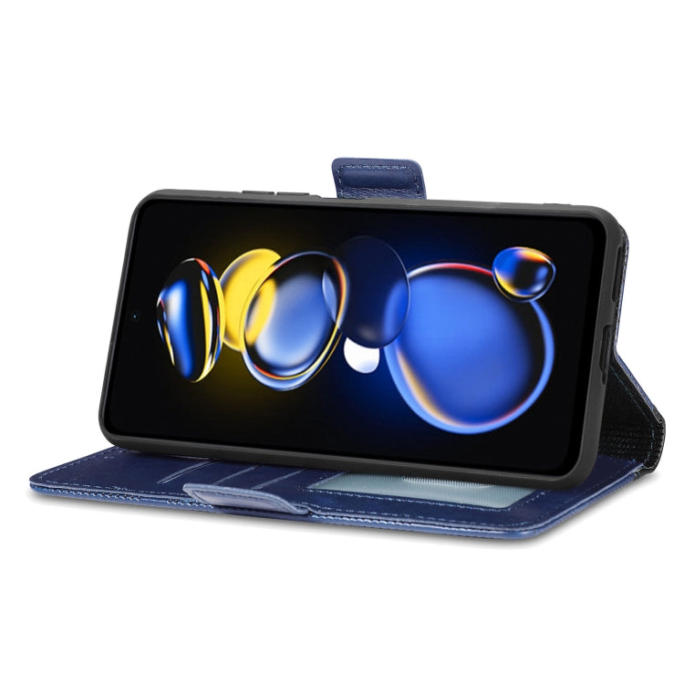 For Xiaomi Redmi Note 11T Grid Leather Flip Phone Case