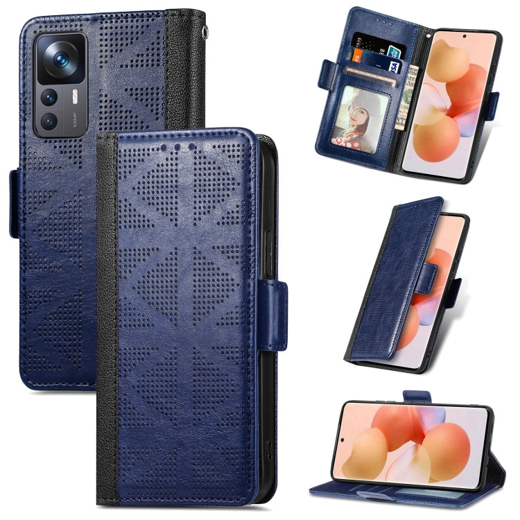For Xiaomi 12T / Redmi K50 Ultra Grid Leather Flip Phone Case