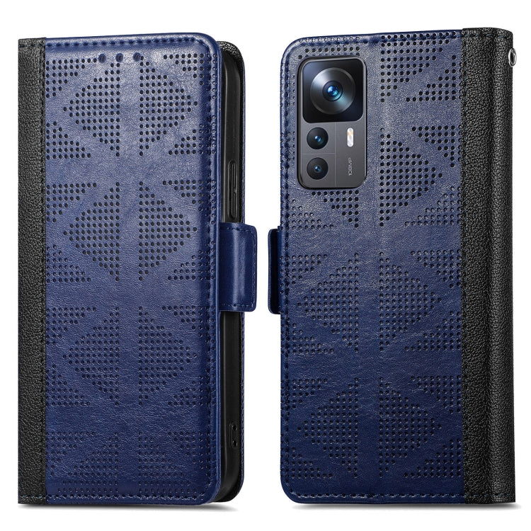 For Xiaomi 12T / Redmi K50 Ultra Grid Leather Flip Phone Case