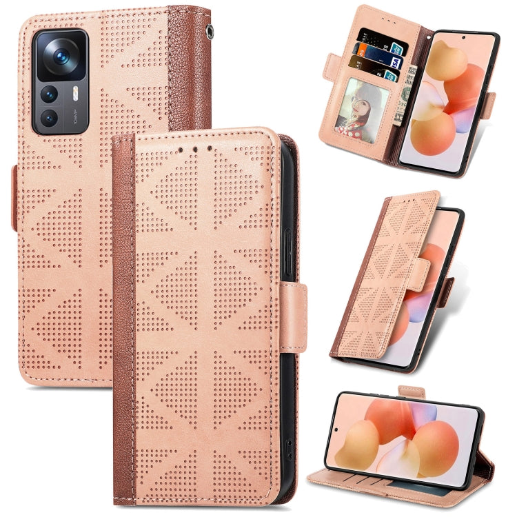 For Xiaomi 12T / Redmi K50 Ultra Grid Leather Flip Phone Case
