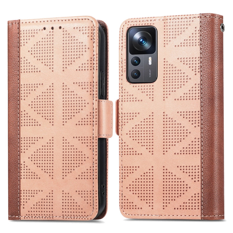 For Xiaomi 12T / Redmi K50 Ultra Grid Leather Flip Phone Case