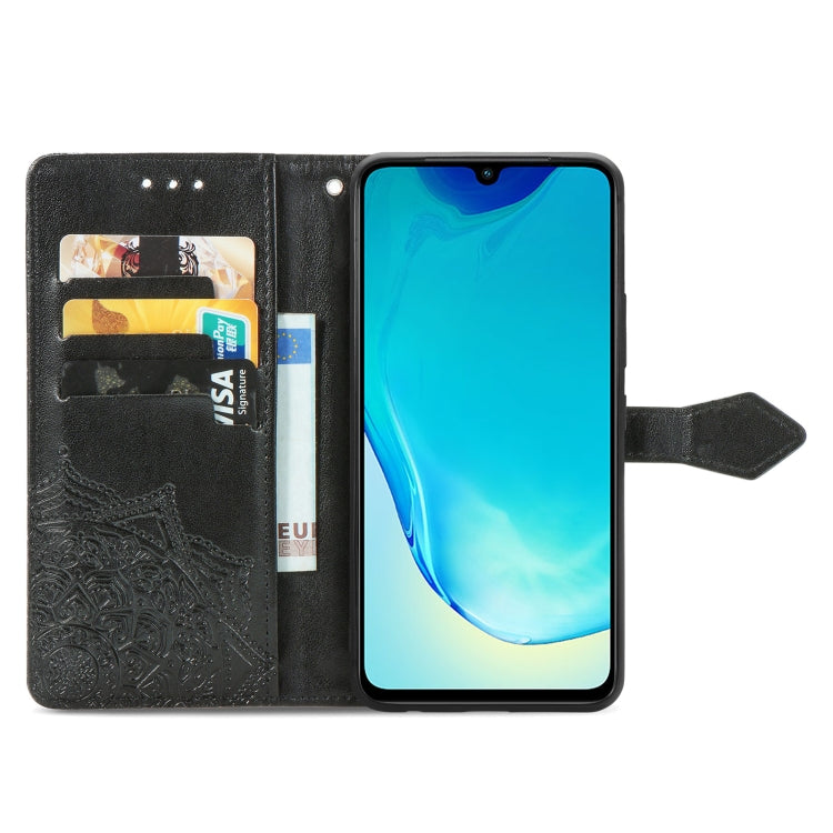 For vivo V25 Mandala Flower Embossed Leather Phone Case