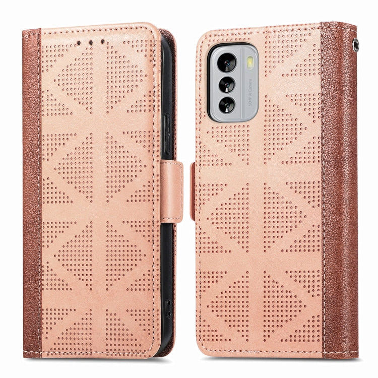 For Nokia G60 Grid Leather Flip Phone Case
