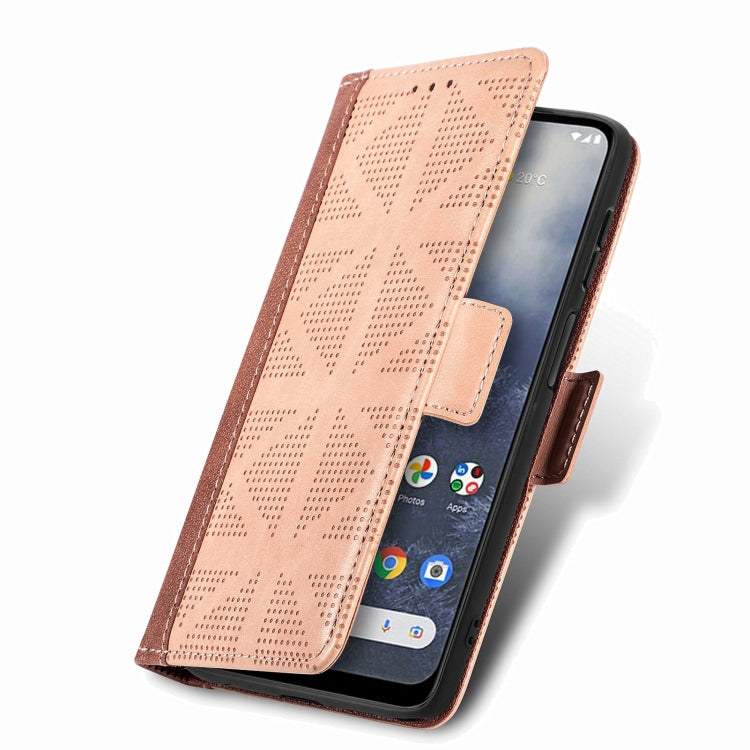 For Nokia G60 Grid Leather Flip Phone Case