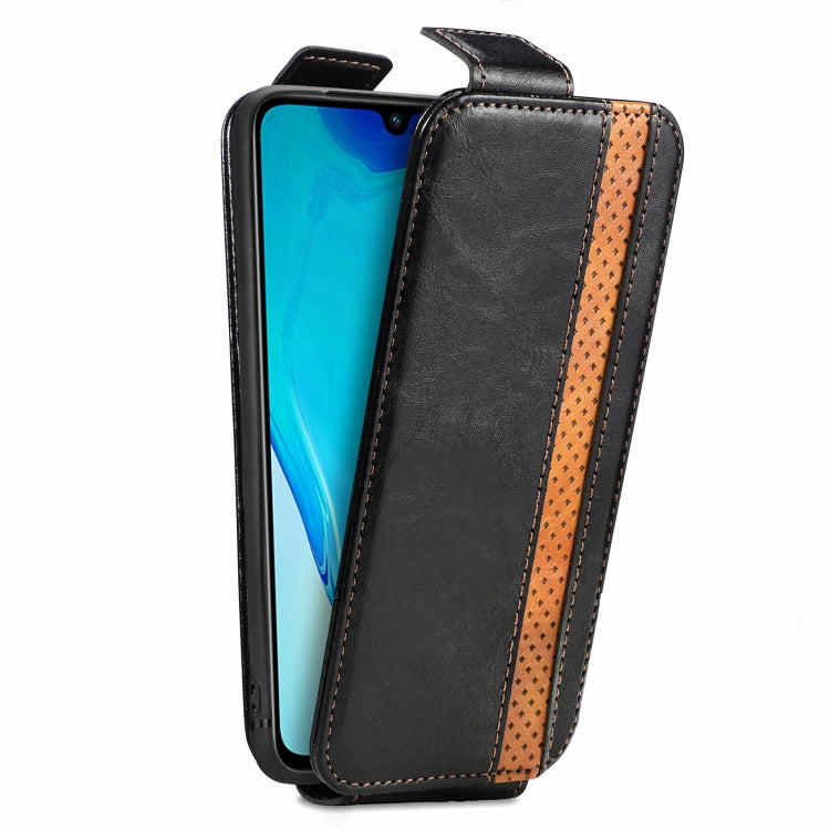 For vivo V25 Splicing Wallet Card Holder Vertical Flip Leather Phone Case
