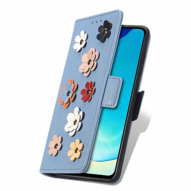 For vivo V25 Stereoscopic Flowers Leather Phone Case