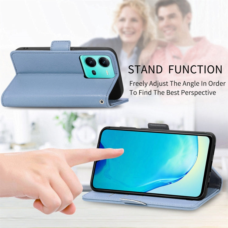 For vivo V25 Stereoscopic Flowers Leather Phone Case