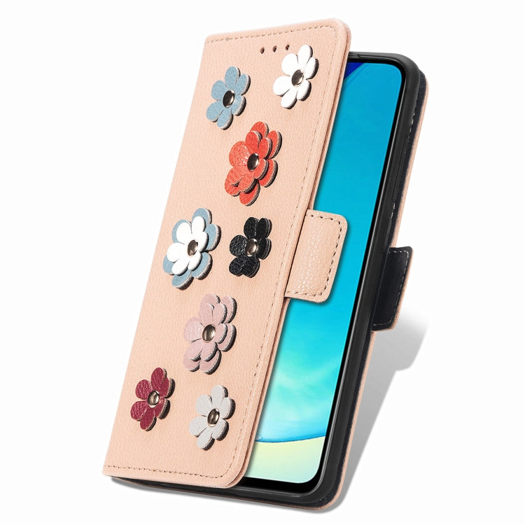 For vivo V25 Stereoscopic Flowers Leather Phone Case