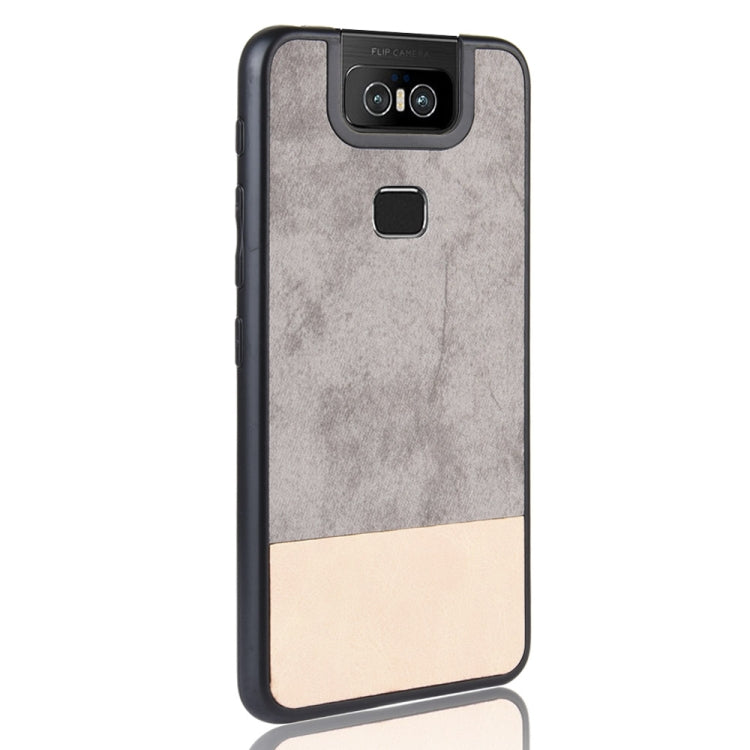 Shockproof Color Matching Denim PC + PU + TPU Protective Case For Asus Zenfone 6/6Z ZS630KL