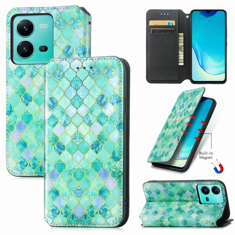 For vivo V25 CaseNeo Colorful Magnetic Leather Phone Case