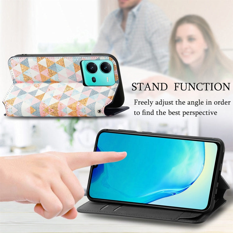 For vivo V25 CaseNeo Colorful Magnetic Leather Phone Case