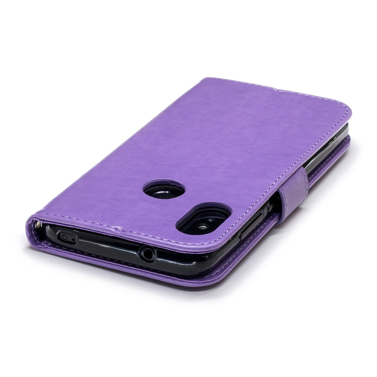 Plum Blossom Pattern Diamond Encrusted Leather Case for Xiaomi Redmi 6 Pro ,with Holder & Card Slots