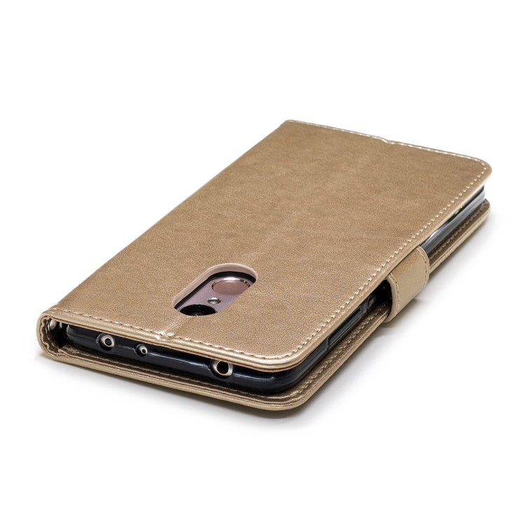 Plum Blossom Pattern Diamond Encrusted Leather Case for Xiaomi Redmi 5 ,with Holder & Card Slots