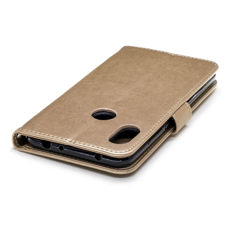 Plum Blossom Pattern Diamond Encrusted Leather Case for Xiaomi Redmi Note 6 ,with Holder & Card Slots