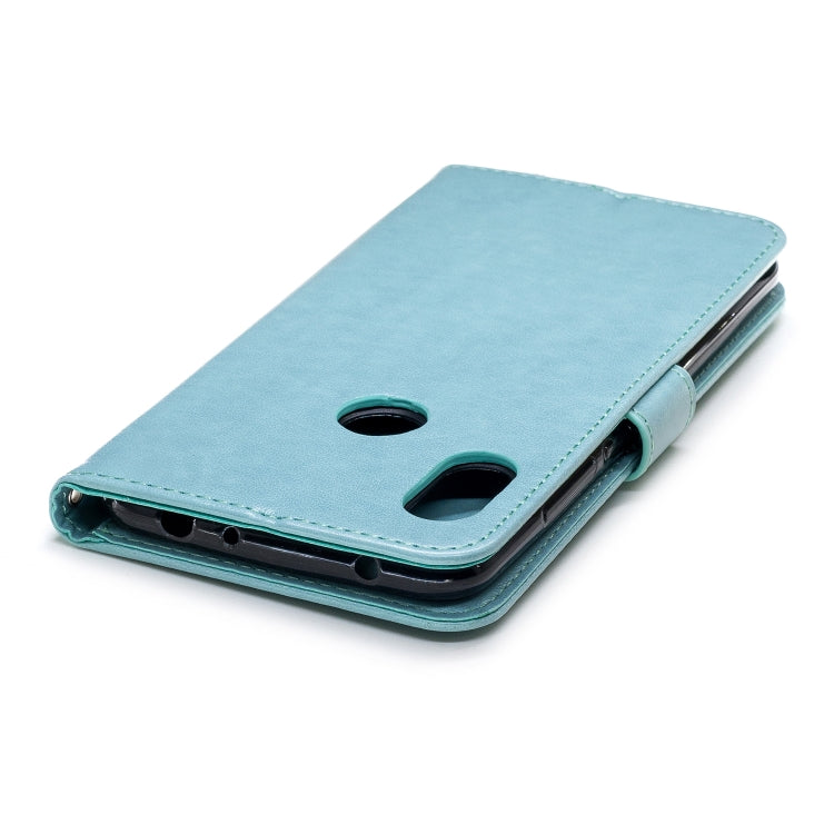 Plum Blossom Pattern Diamond Encrusted Leather Case for Xiaomi Redmi Note 6 ,with Holder & Card Slots