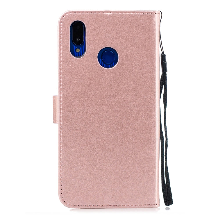 Plum Blossom Pattern Diamond Encrusted Leather Case for HUAWEI Nova3 ,with Holder & Card Slots