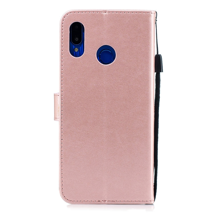 Plum Blossom Pattern Diamond Encrusted Leather Case for HUAWEI Nova3i / P Smart+ , with Holder & Card Slots