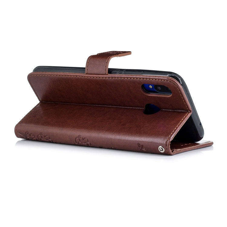 Plum Blossom Pattern Diamond Encrusted Leather Case for HUAWEI Nova3i / P Smart+ , with Holder & Card Slots