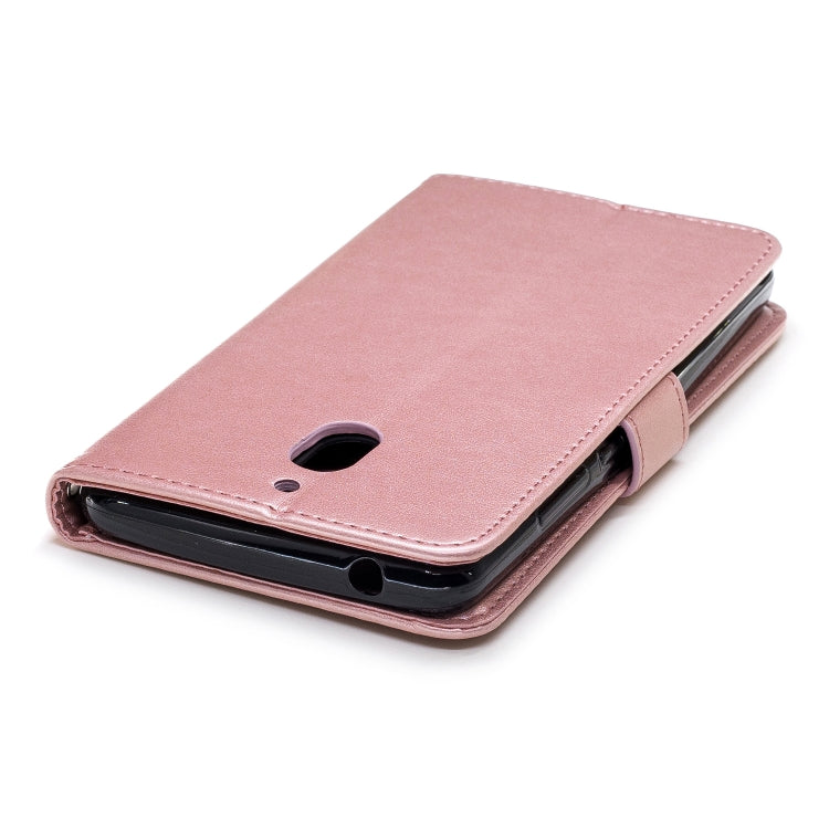 Plum Blossom Pattern Diamond Encrusted Leather Case for Nokia 2.1 ,with Holder & Card Slots