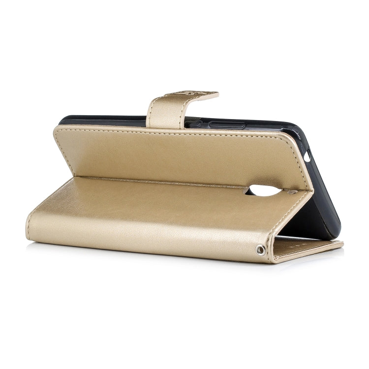 Plum Blossom Pattern Diamond Encrusted Leather Case for Nokia 2.1 ,with Holder & Card Slots