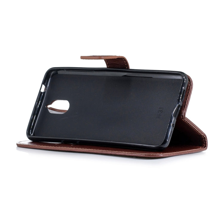 Plum Blossom Pattern Diamond Encrusted Leather Case for Nokia 3.1 , with Holder & Card Slots