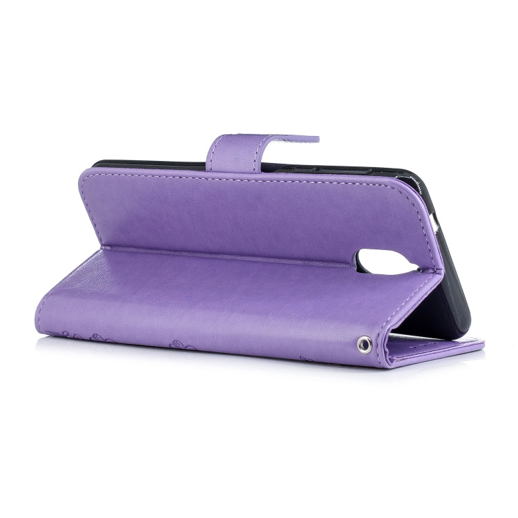 Plum Blossom Pattern Diamond Encrusted Leather Case for Nokia 3.1 , with Holder & Card Slots