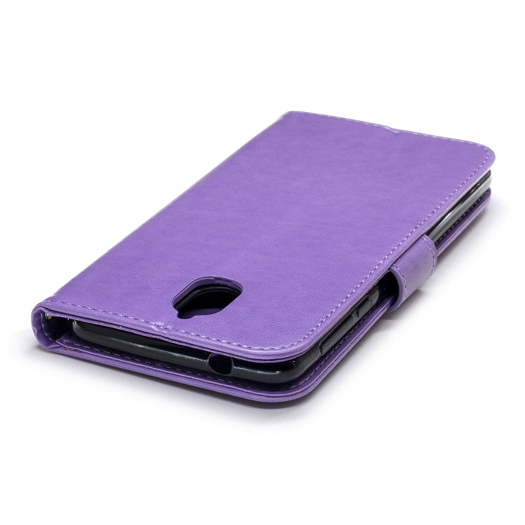 Plum Blossom Pattern Diamond Encrusted Leather Case for Nokia 3.1 , with Holder & Card Slots