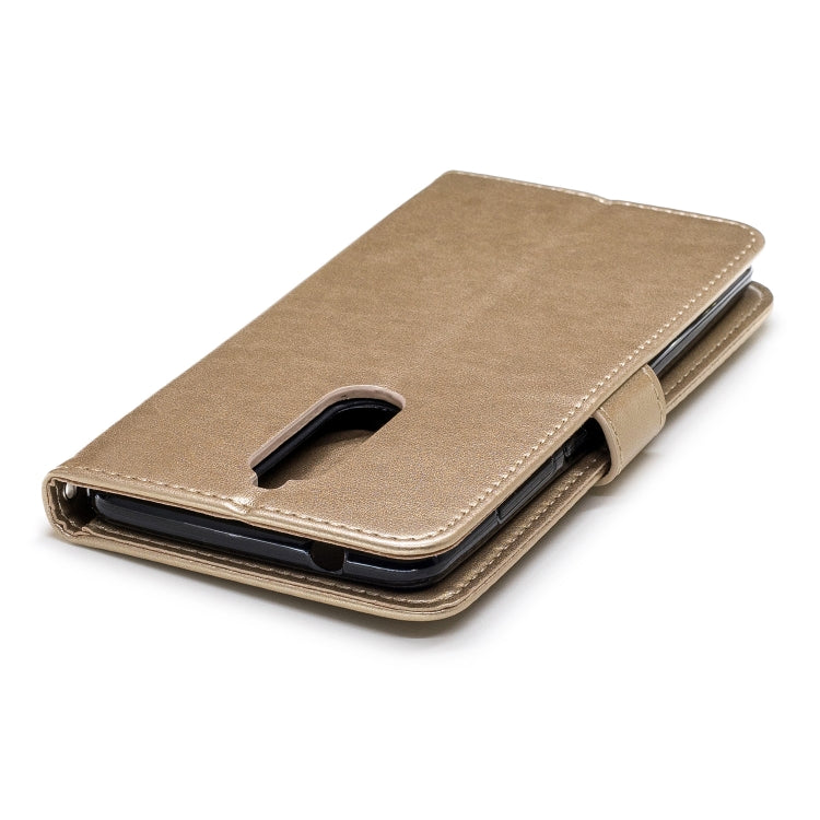 Plum Blossom Pattern Diamond Encrusted Leather Case for Nokia 5.1 ,with Holder & Card Slots