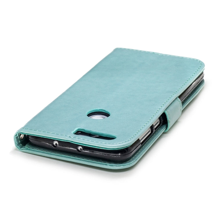 Plum Blossom Pattern Diamond Encrusted Leather Case for Huawei Honor 8 ,with Holder & Card Slots