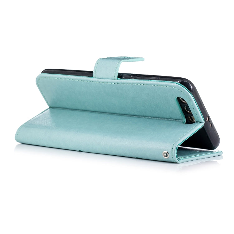 Plum Blossom Pattern Diamond Encrusted Leather Case for Huawei Honor 9 , with Holder & Card Slots