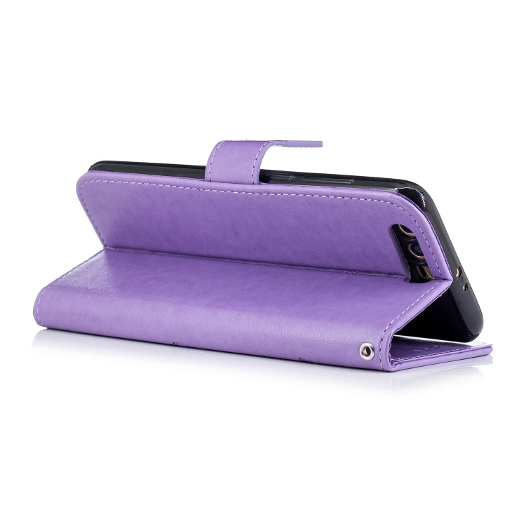 Plum Blossom Pattern Diamond Encrusted Leather Case for Huawei Honor 9 , with Holder & Card Slots