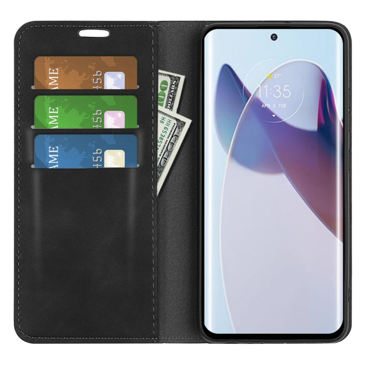 For Motorola Moto X30 Pro Retro-skin Magnetic Suction Leather Phone Case