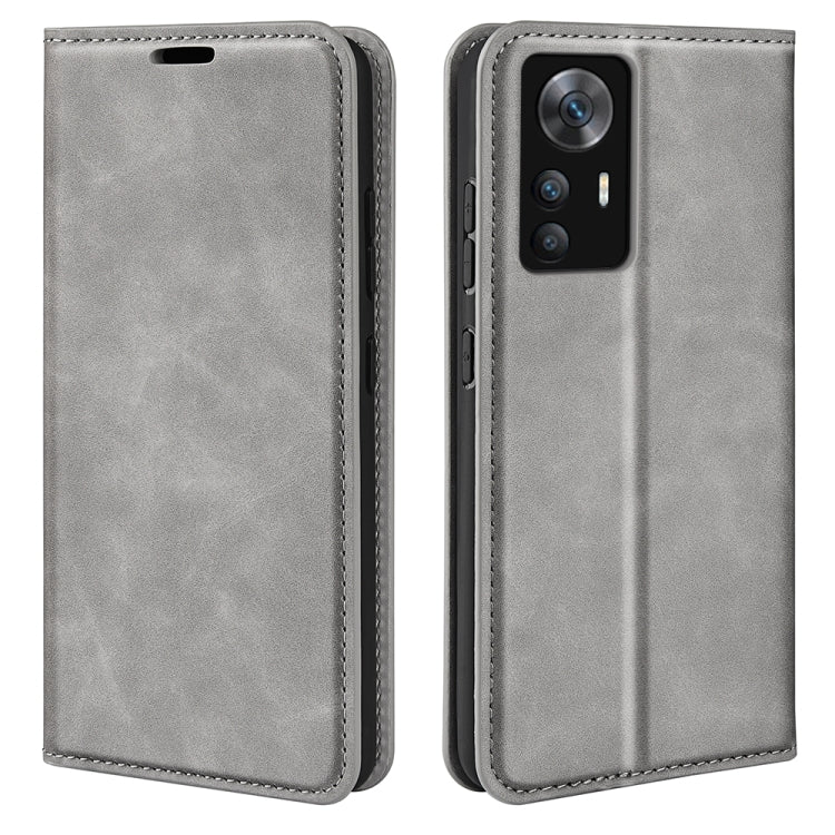 For Xiaomi 12T / 12T Pro / Redmi K50 Ultra Retro-skin Magnetic Suction Leather Phone Case