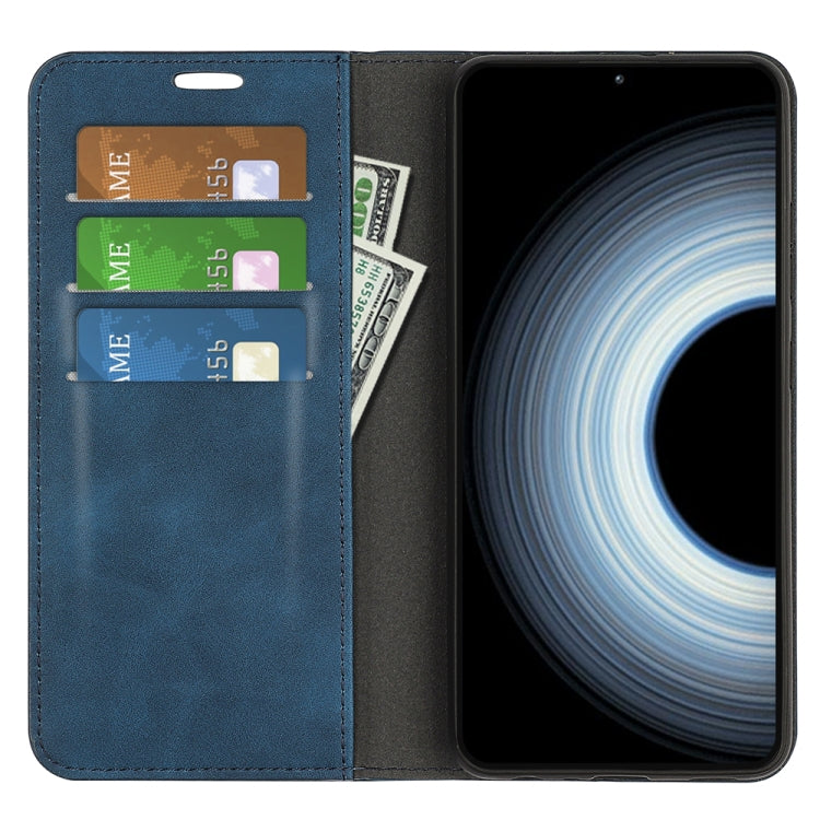 For Xiaomi 12T / 12T Pro / Redmi K50 Ultra Retro-skin Magnetic Suction Leather Phone Case