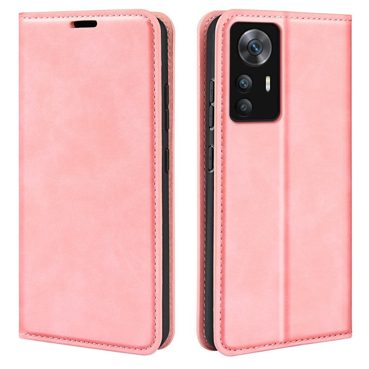 For Xiaomi 12T / 12T Pro / Redmi K50 Ultra Retro-skin Magnetic Suction Leather Phone Case
