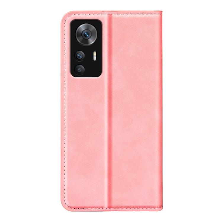 For Xiaomi 12T / 12T Pro / Redmi K50 Ultra Retro-skin Magnetic Suction Leather Phone Case