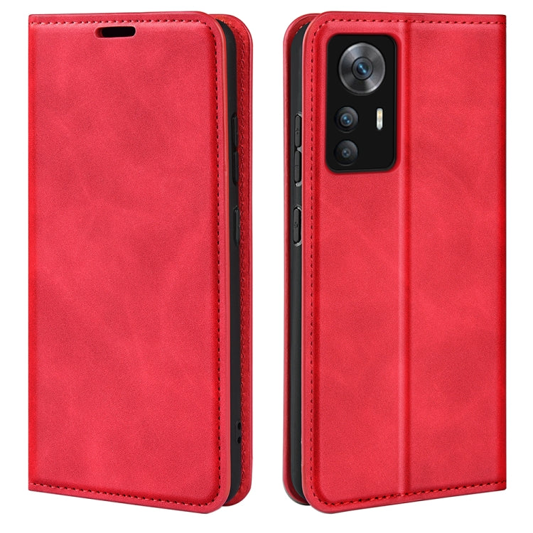 For Xiaomi 12T / 12T Pro / Redmi K50 Ultra Retro-skin Magnetic Suction Leather Phone Case