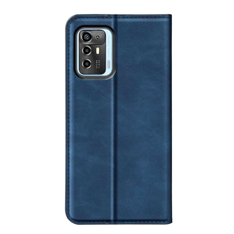 For ZTE Blade A72 5G Retro-skin Magnetic Suction Leather Phone Case