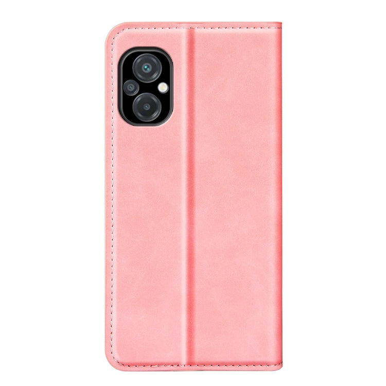 For Xiaomi Poco M5 4G Retro-skin Magnetic Suction Leather Phone Case