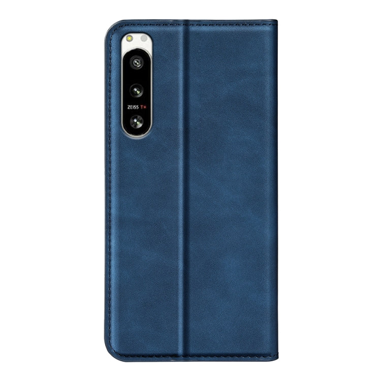 For Sony Xperia 5 IV Retro-skin Magnetic Suction Leather Phone Case