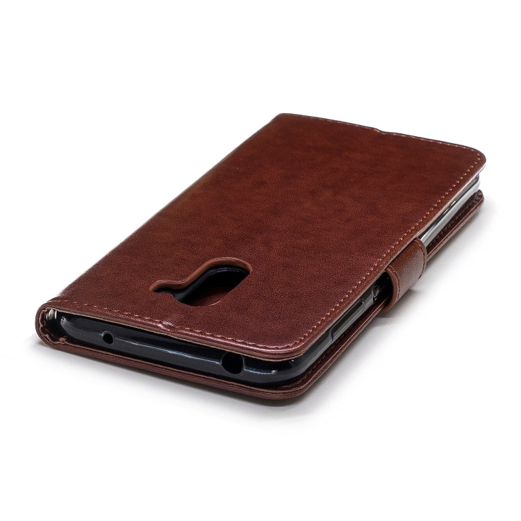 Plum Blossom Pattern Diamond Encrusted Leather Case for Xiaomi Pocophone F1 ,with Holder & Card Slots