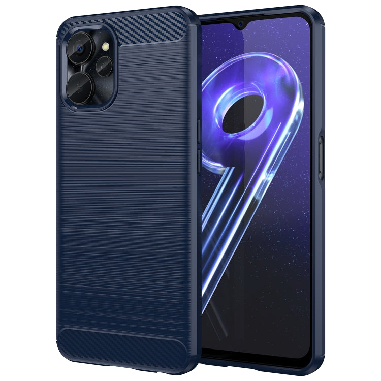 For Realme 9i 5G Brushed Texture Carbon Fiber TPU Phone Case